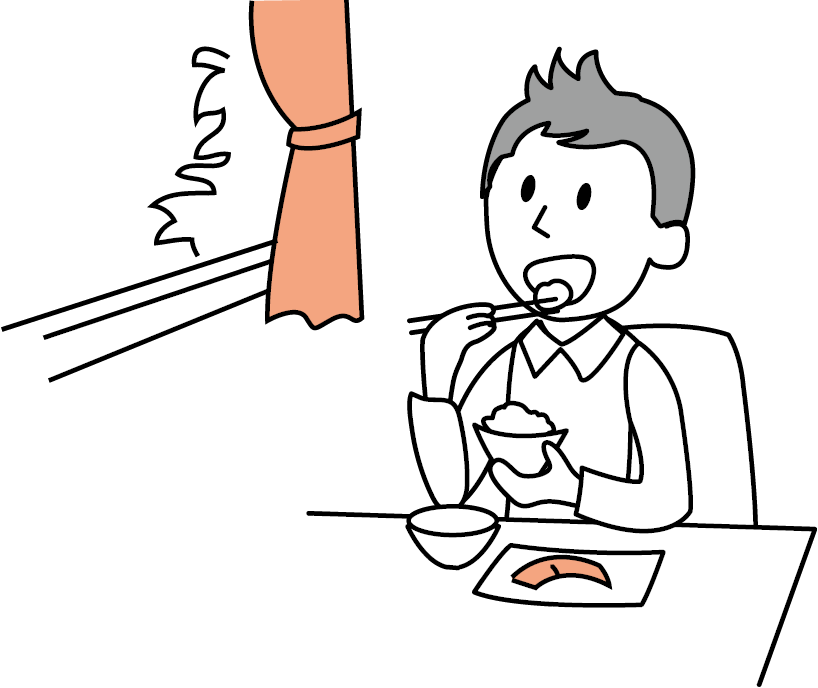 規則正しい生活を 朝食をとる