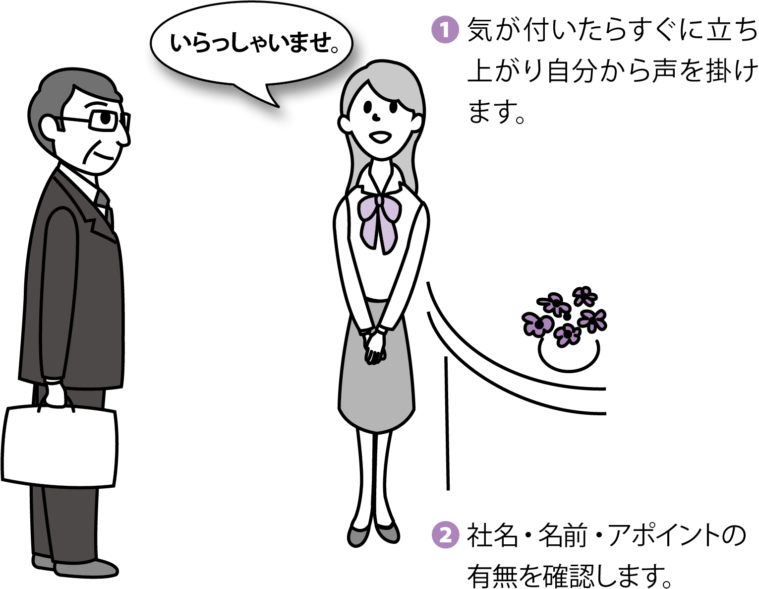 接客 受付