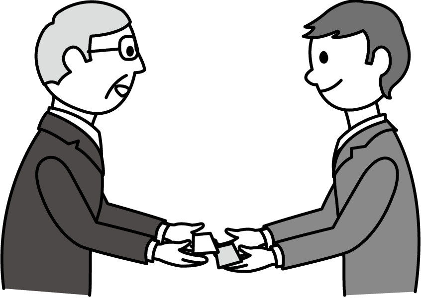 名刺マナー 名刺を受取ります